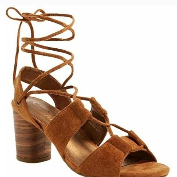 Matisse Block Heel Lace Up City Sandal, Size 10 - Picture 2 of 7